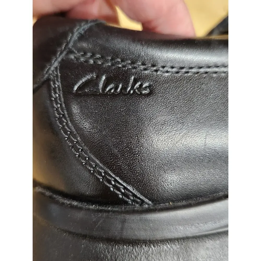 Clarks Collection Kempton Black Leather Lace Up Oxford Dress Shoes Men's Size 11